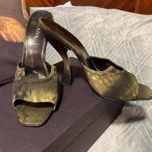 Vintage Prada Heels 90s Calzature Donna Green with Box